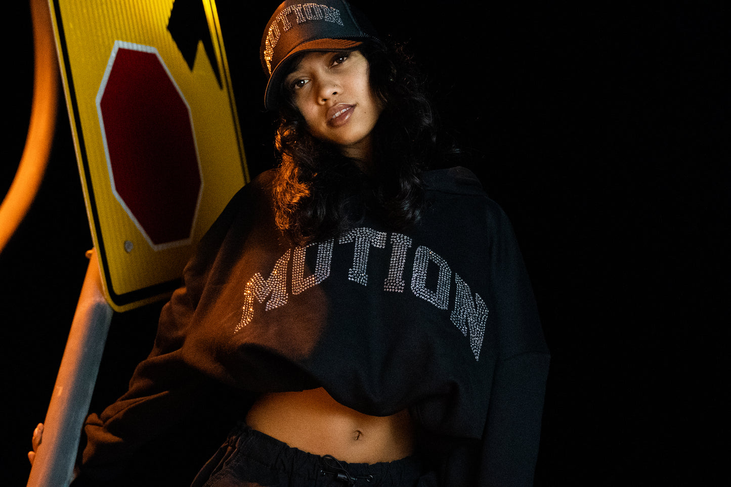 Motion Crop Hoodie